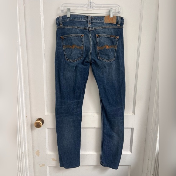 Nudie Jeans Co Lean Dean Troubled Sea
$195.00 Size 29 Inseam 32 - Picture 8 of 8